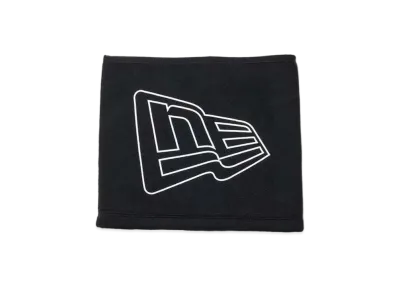 NEW ERA Fleece Neck Warmer Flag Logo Outline "Black"