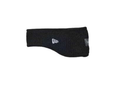 NEW ERA Knit Ear Warmer Reflective Woven Patch "Black"