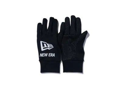 NEW ERA Fleece Warmer Glove Flag Logo "Black/Reflective White"