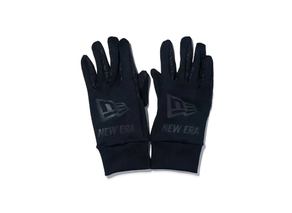 NEW ERA Fleece Warmer Glove Flag Logo "Black/Reflective Black"