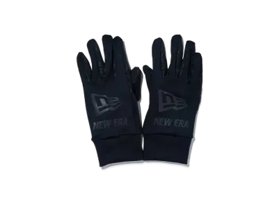 NEW ERA Fleece Warmer Glove Flag Logo "Black/Reflective Black"
