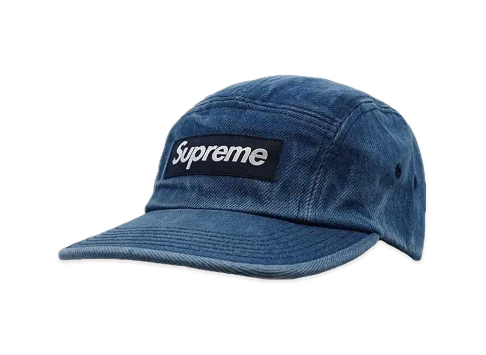 Supreme Washed Chino Twill Camp Cap (24FW) "Denim"