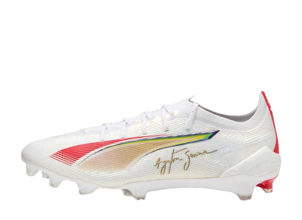 プーマ ウルトラ5 アルティメット セナ FG "プーマホワイト/プーマゴールド/プーマレッド"