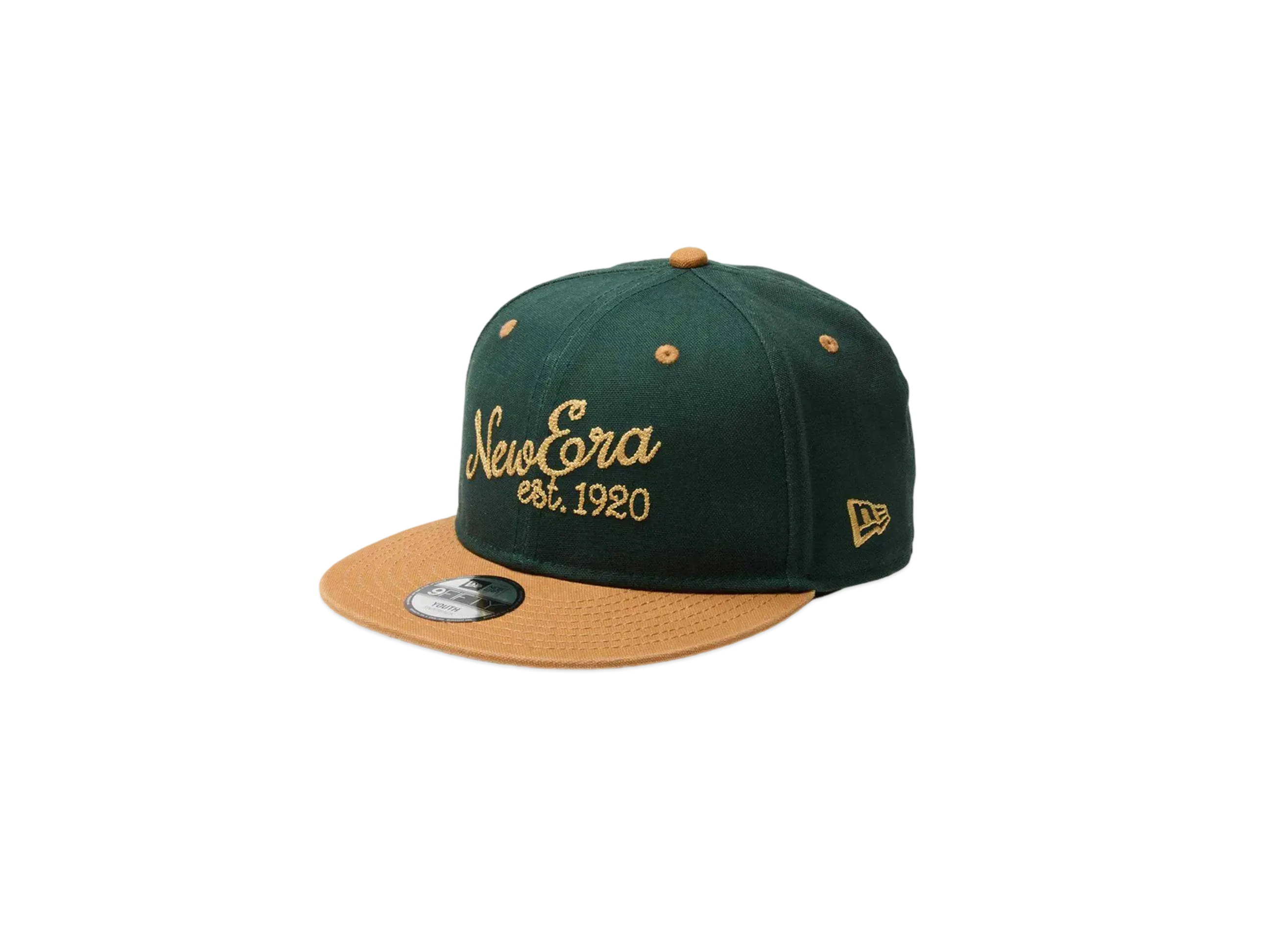 NEW ERA Youth 9Fifty 2-Tone Duck Canvas "Dark Green/Light Bronze"