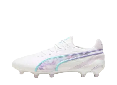 Puma Women's King Ultimate Brilliance FG/AG "Puma White/Puma Black/Spring Lavender"