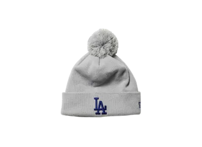 NEW ERA Pom Pom Knit Rib Los Angeles Dodgers "Light Gray"