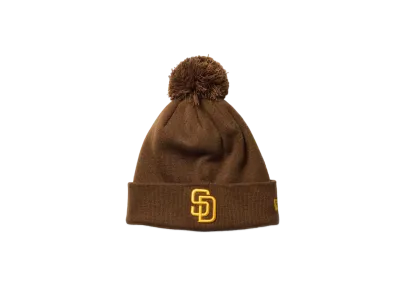 NEW ERA Pom Pom Knit Rib San Diego Padres "Walnut"