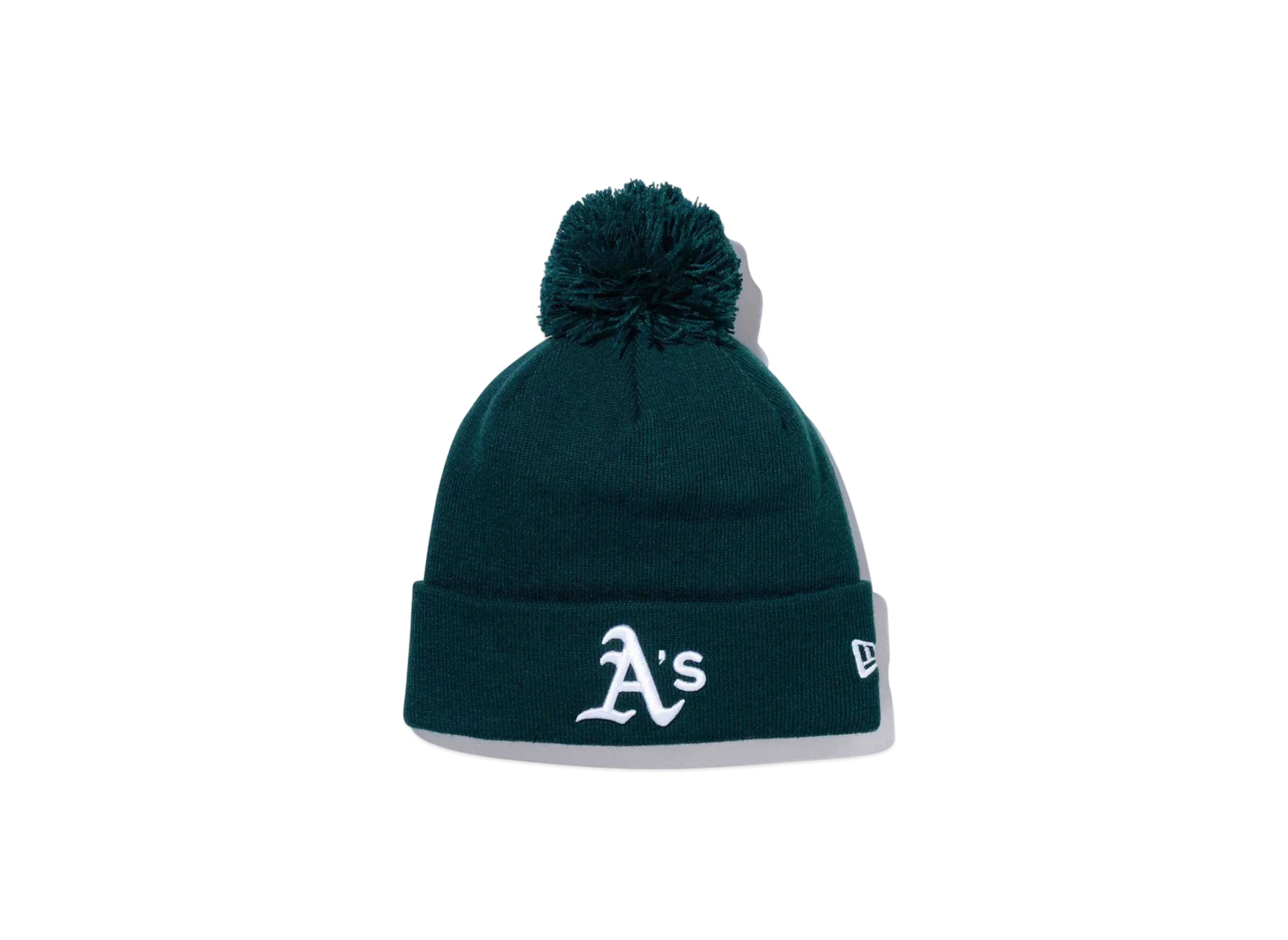 NEW ERA Pom Pom Knit Rib Oakland Athletics "British Green"