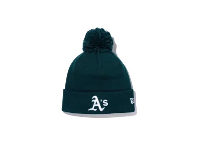 NEW ERA Pom Pom Knit Rib Oakland Athletics "British Green"