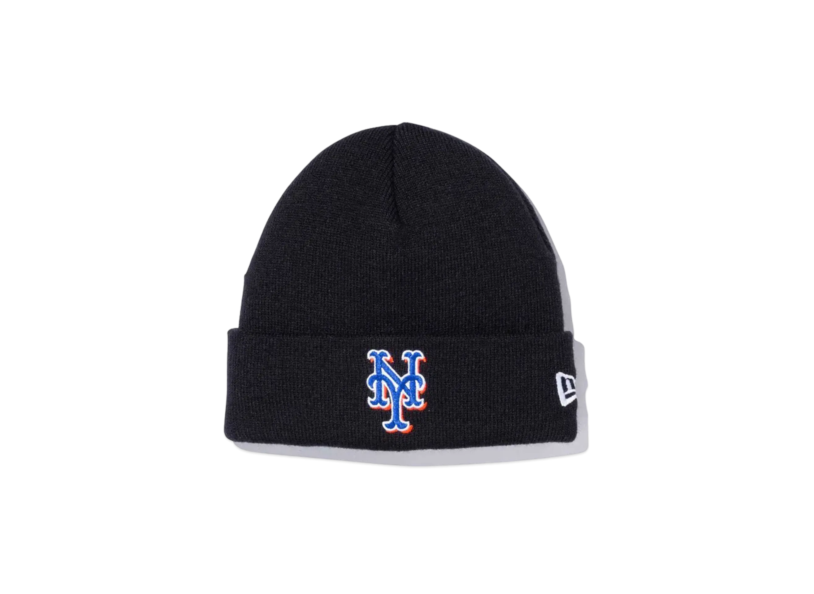 NEW ERA Kid's Basic Cuff Knit MLB Team Logo New York Mets "Black"