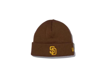NEW ERA Kid's Basic Cuff Knit MLB Team Logo San Diego Padres "Walnut"