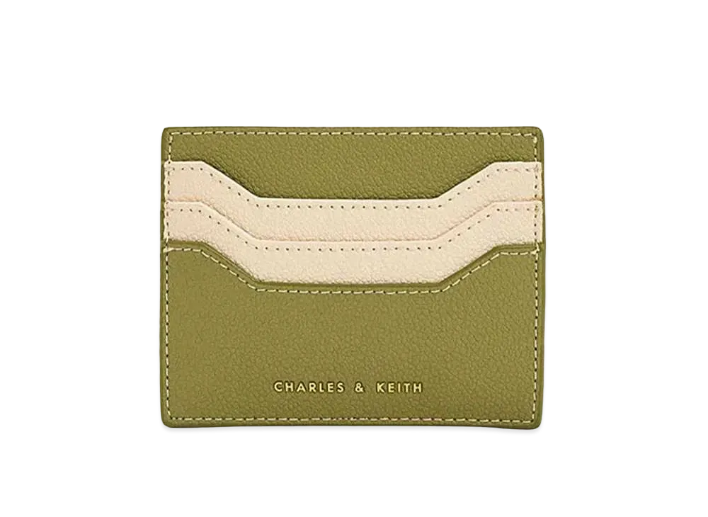 CHARLES & KEITH Multi Slot Card Holder "Olive"