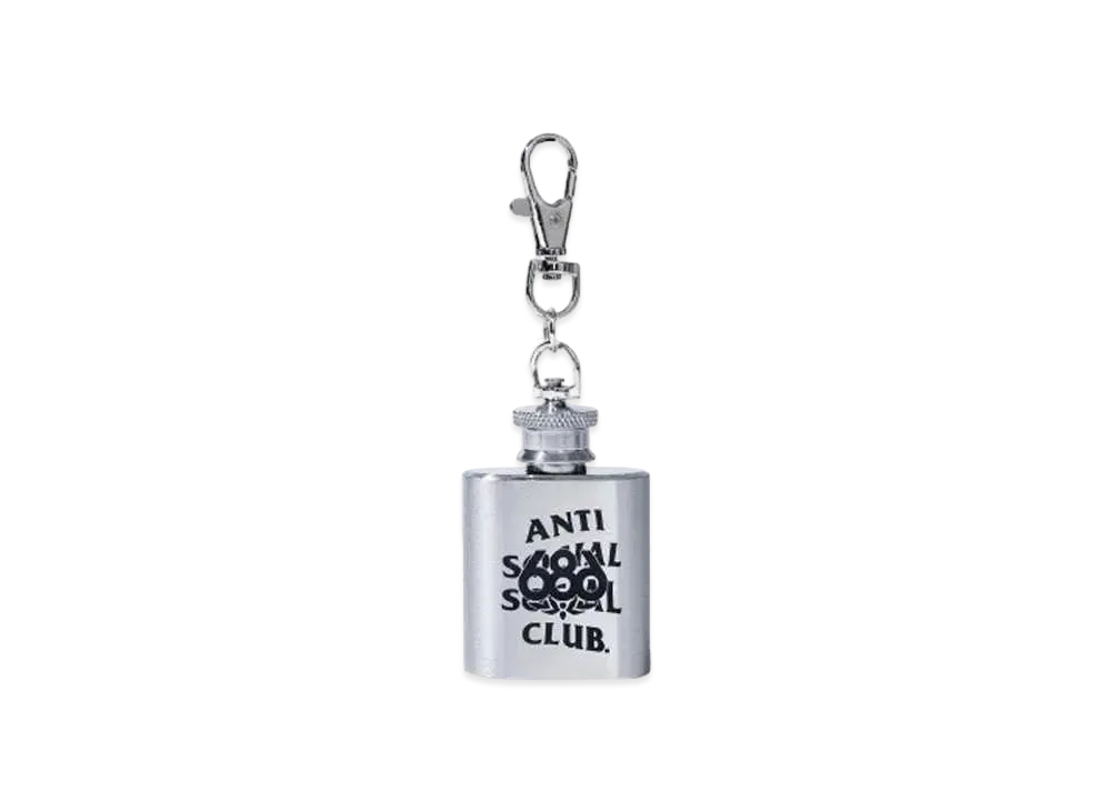 ANTI SOCIAL SOCIAL CLUB x 686 All-Mountain Flask Keychain "Silver"