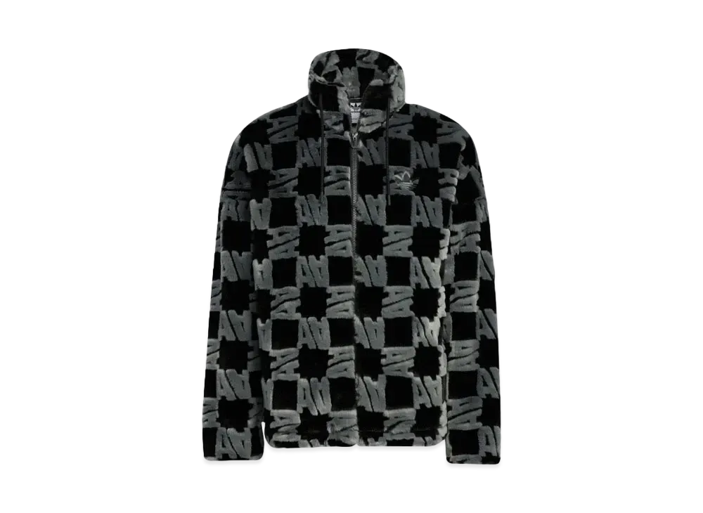adidas Allover Print Fur Jacket "Black/Ash"
