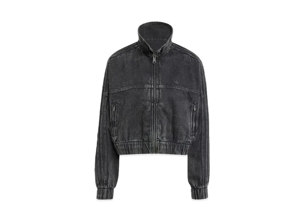 adidas Premium Essentials Denim Track Top "Black"