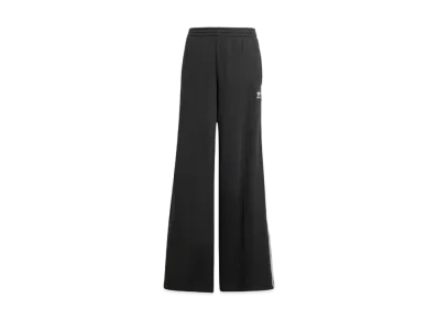 adidas 3-Stripes Loose French Terry Wide Leg Pants "Black"