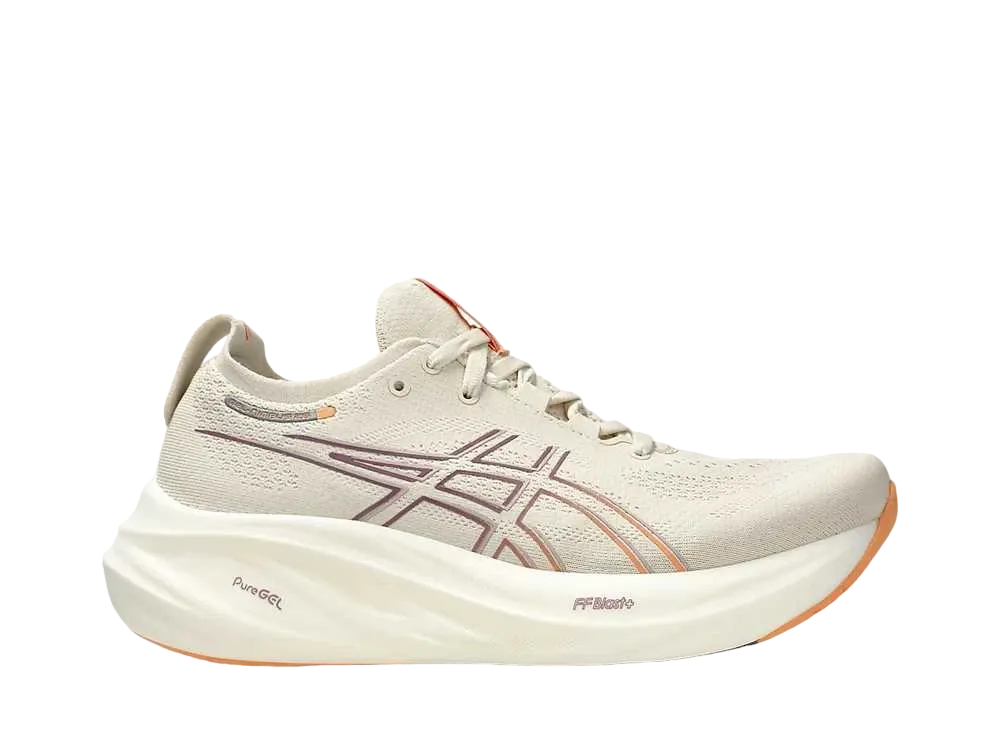 アシックス ウィメンズ ゲルニンバス26 "オートミール/フェイデッドオレンジ"