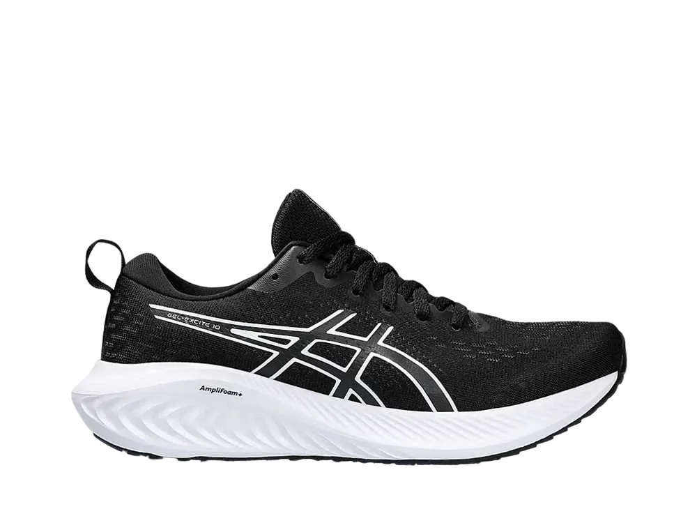 アシックス ウィメンズ ゲルエキサイト10 ワイド "ブラック/ホワイト"