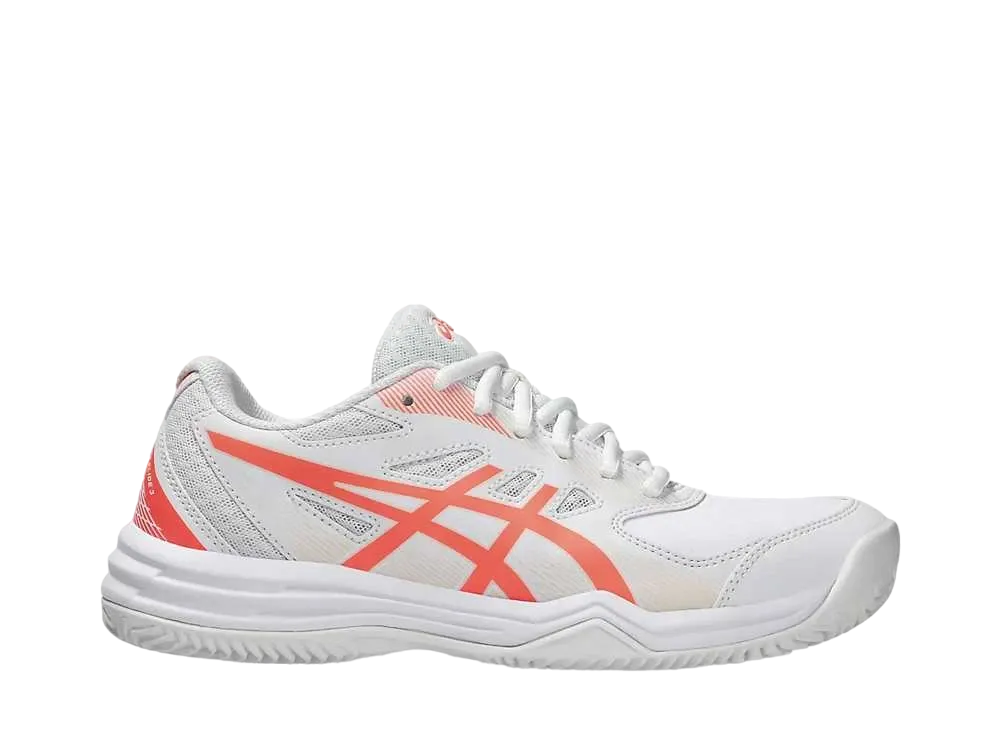 アシックス ウィメンズ コート スライド3 CLAY/OC "ホワイト/サンコーラル"