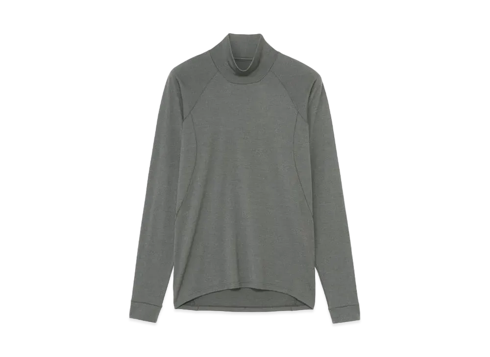 Goldwin Wool Turtleneck Long Sleeve (C3 fit / Men's) "Mix Charcoal"