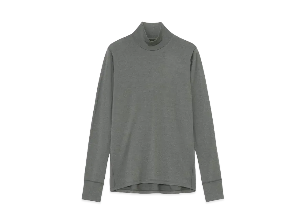 Goldwin Wool Turtleneck Long Sleeve (C3 fit / Ladies) "Mix Charcoal"