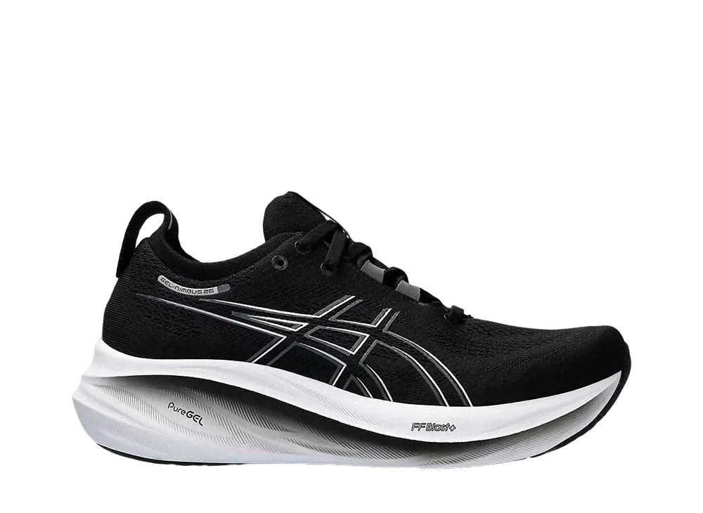 アシックス ウィメンズ ゲルニンバス26 ワイド "ブラック/グラファイトグレー"