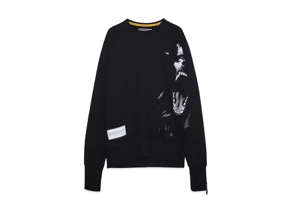 beauty:beast CREWNECK SWEAT SHIRT(werewolf ) "BLACK"