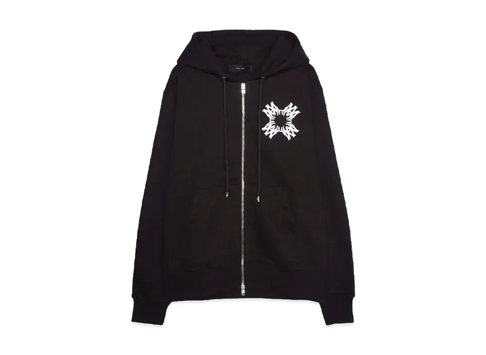 AMIRI MA QUAD ZIP UP HOODIE "BLACK"