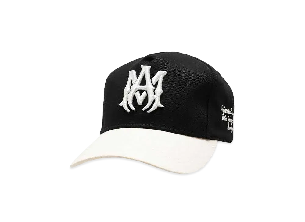 AMIRI MA TWO-TONE CANVAS HAT "BLACK"