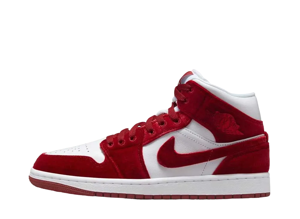 ナイキ ウィメンズ エアジョーダン1 ミッド "レッドベルベット"