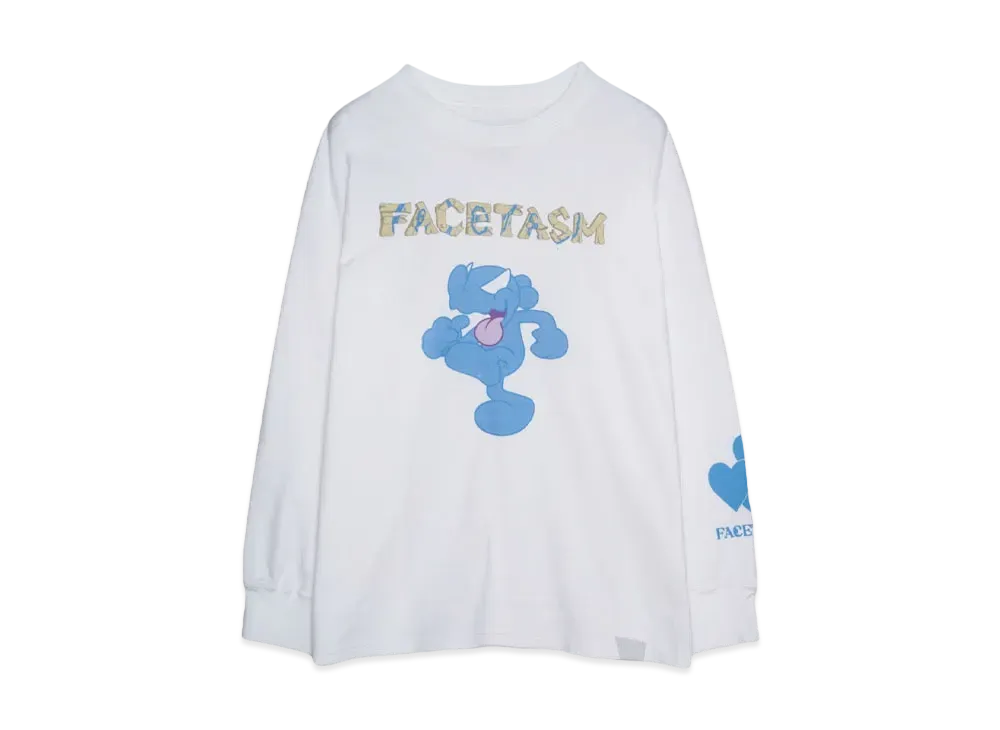 FACETASM x CPD SHIRAI PRINT LONG TEE "WHITE"