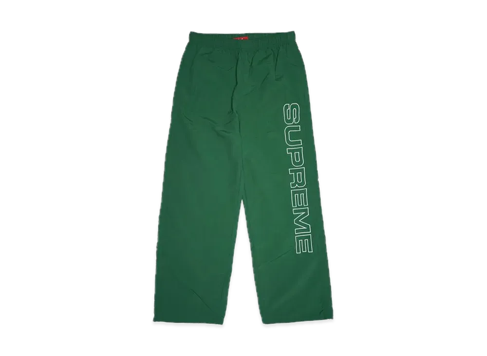 Supreme Spellout Embroidered Track Pant "Dark Green"