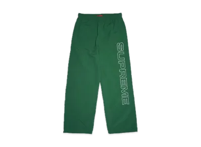 Supreme Spellout Embroidered Track Pant "Dark Green"