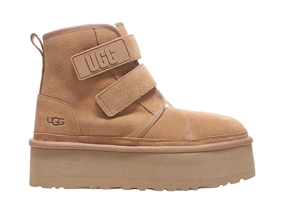 アグ ウィメンズ ニューメル プラットフォーム "チェストナット"