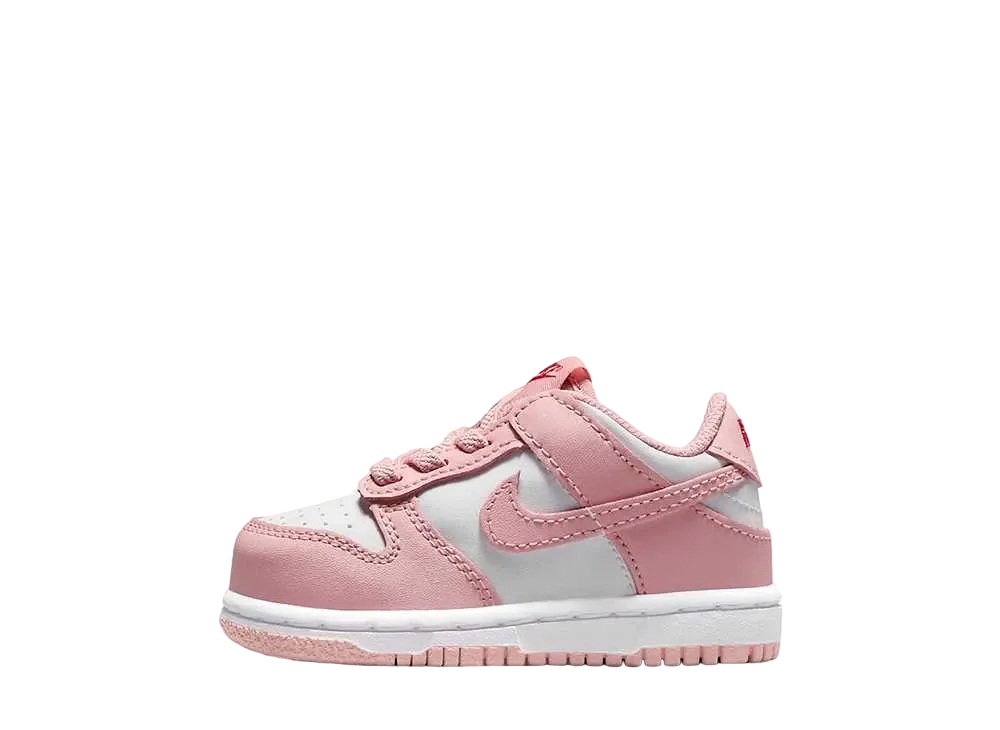 Nike TD Dunk Low "White/Pomegranate/Pink Glaze"