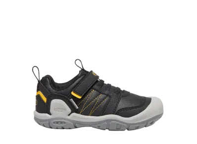 KEEN Little Kids Knotch Peak "Black/Keen Yellow"