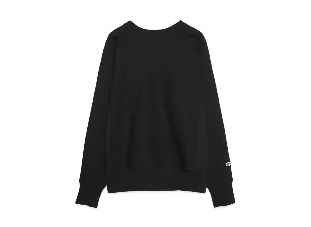 Champion REVERSE WEAVE CREW NECK SWEATSHIRT(MADE IN USA) "BLACK"