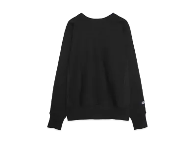 Champion REVERSE WEAVE CREW NECK SWEATSHIRT(MADE IN USA) "BLACK"