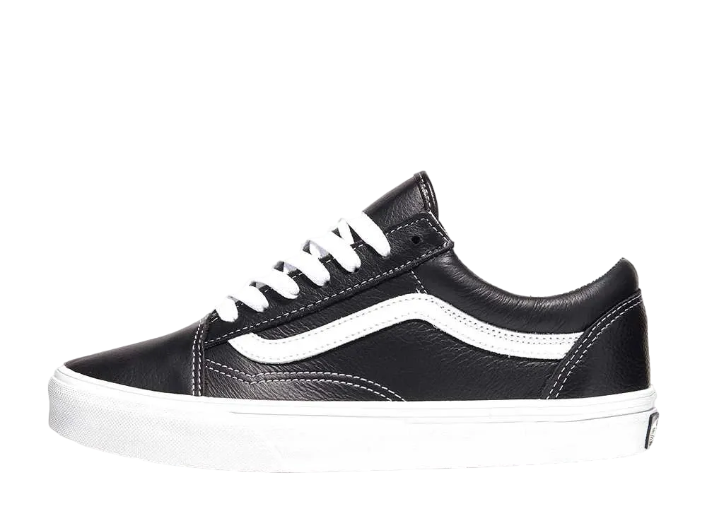 Vans Old Skool Leather "Black/True White"