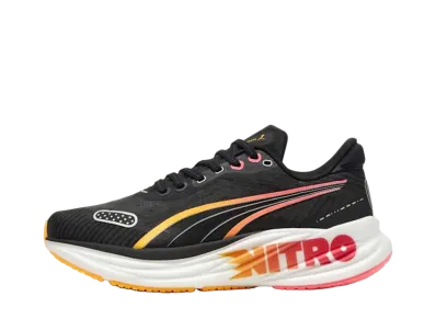 Puma Women's Magnify Nitro 2 Tech FF "Puma Black/Sun Stream/Sunset Glow"