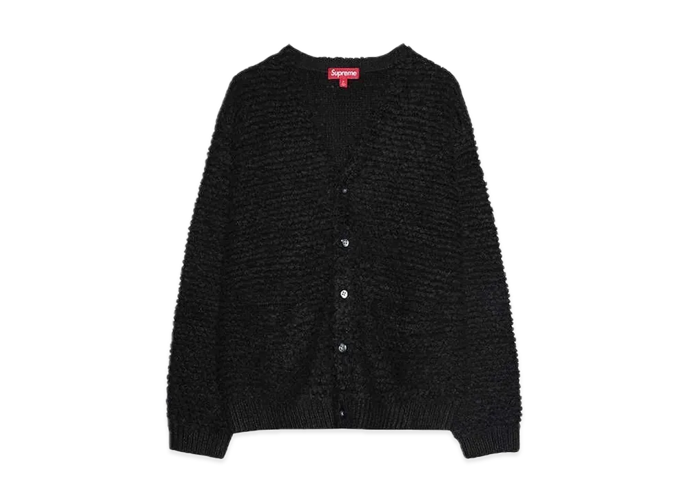 Supreme Textured Knotted Cardigan "Black"