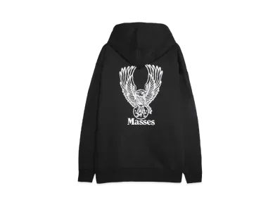 M&M x MASSES SWEAT HOODED EAGLE M "BLACK"