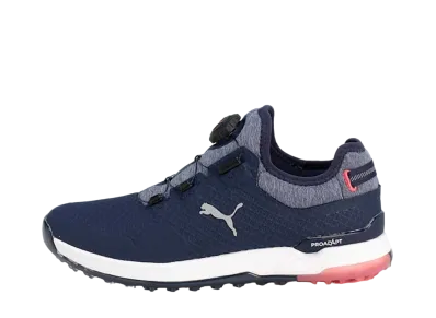 Puma Women's Golf Proadapt Alphacat Disc Rubber Sole "Peacoat/Puma Silver/Rapture Rose"