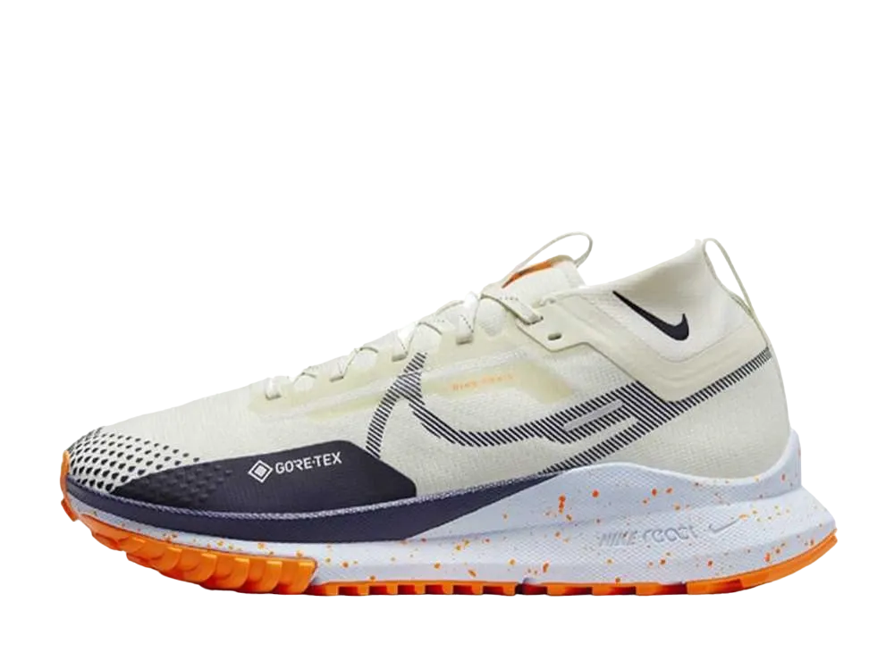ナイキ リアクト ペガサス トレイル4 ゴアテックス "シーグラス/トータルオレンジ/ブルーティント/パープルインク"