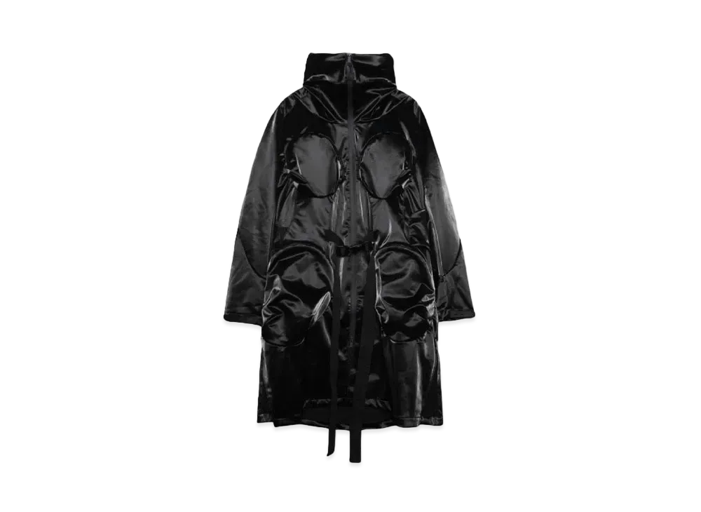 Luca Hamers PHENDRANA LONG COAT VOID HYPERGLOSS "BLACK"