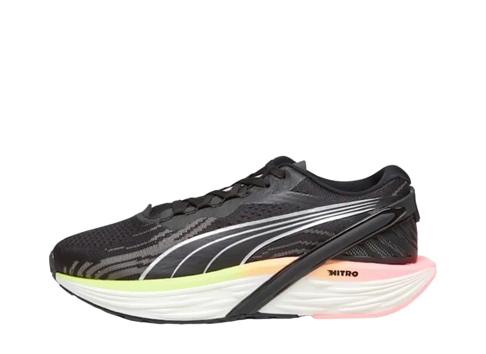 プーマ ウィメンズ ランダブルエックス ニトロ2 "プーマブラック/コーラルアイス/スピードグリーン/プーマシルバー"