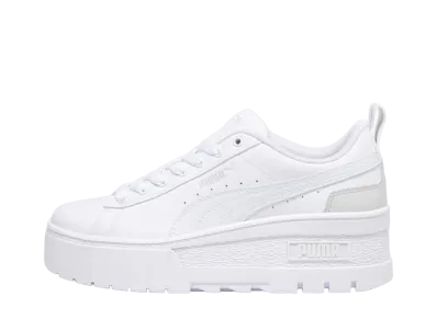 Puma Women's Mayze Wedge "Puma White/Ash Gray"