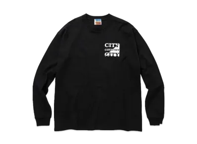 CITY COUNTRY CITY COTTON L/S T-SHIRT CITY COUNTRY CITY "BLACK"