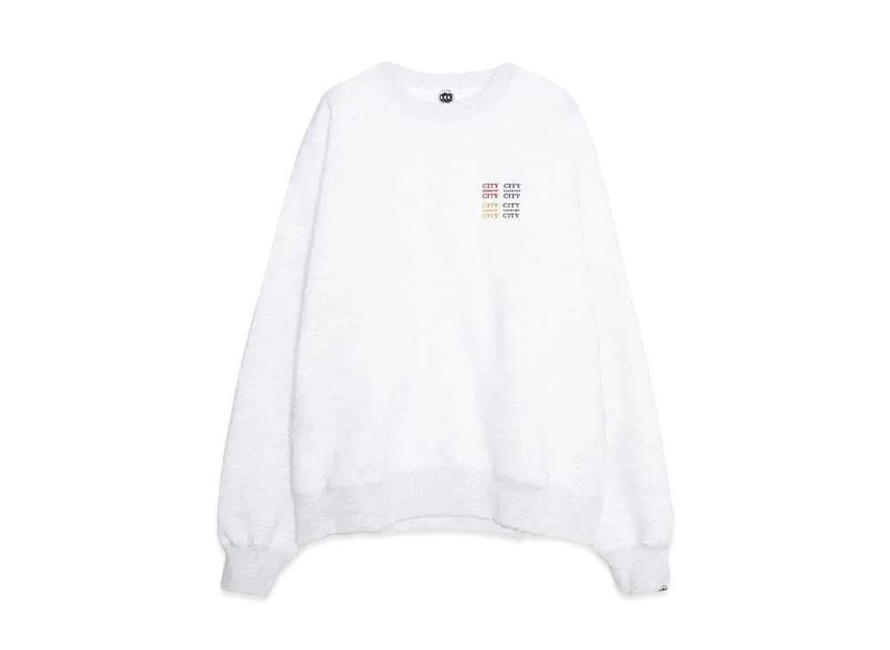CITY COUNTRY CITY Embroidered Logo Sweatshirt_ CCCC "AH GRAY"