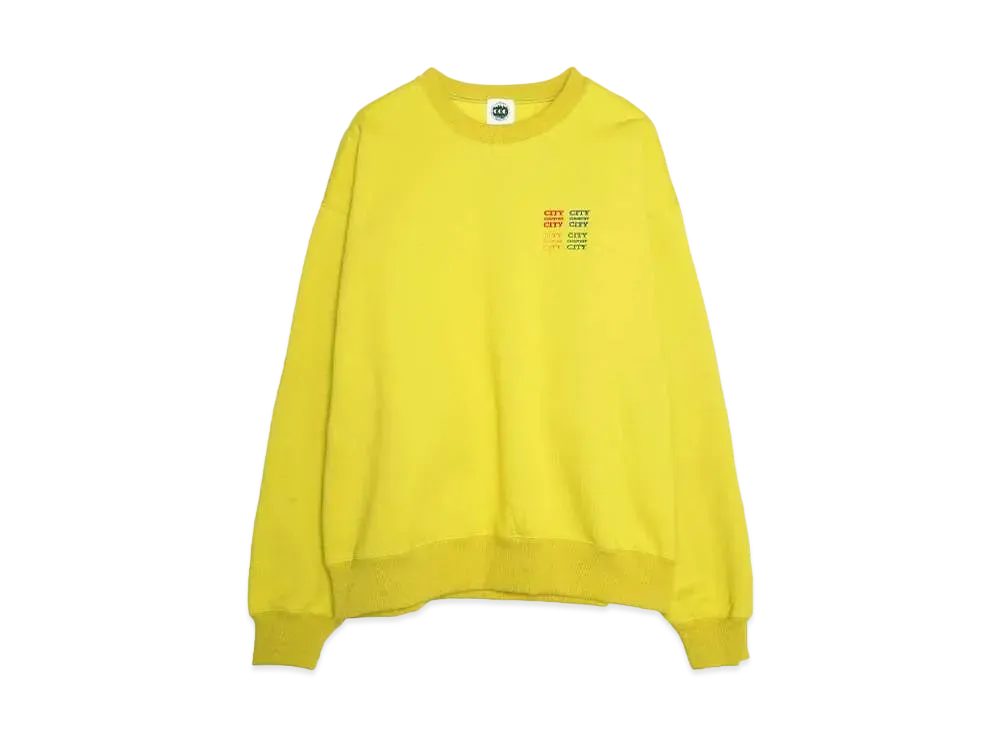 CITY COUNTRY CITY Embroidered Logo Sweatshirt_ CCCC "PISTACHIO"